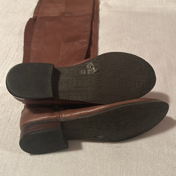 Chinese Laundry Women’s Over the Knee Brown W/ Zipper Size 7.5 - Picture 12 of 15